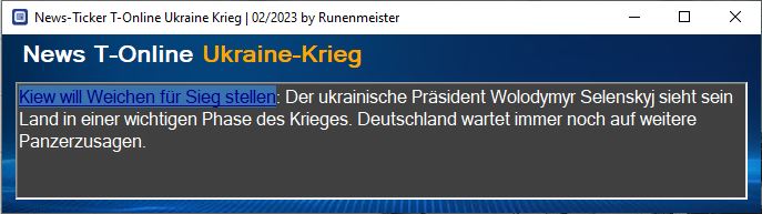 News-Ticker T-Online Ukraine-Krieg